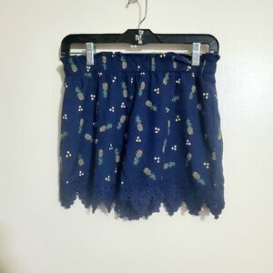 Self Esteen "Pinnaple" Print Girls Shorts Size L